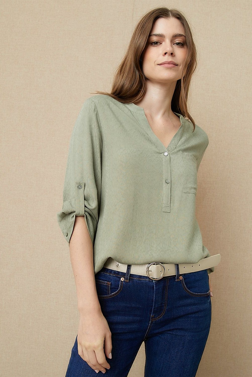 UNIVERSITY CLUB - Blusa Manga Larga Mujer University Club Viscosa