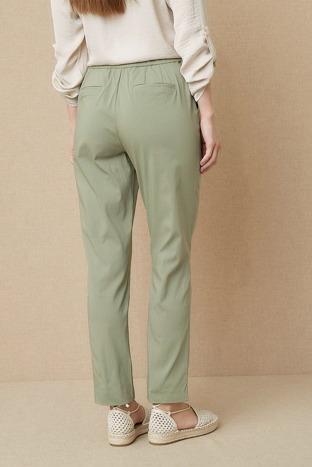 UNIVERSITY CLUB - Pantalón Mujer University Club Viscosa Straight Tiro Alto