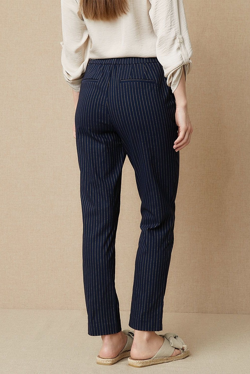 UNIVERSITY CLUB - Pantalón Mujer University Club Viscosa Straight Tiro Alto