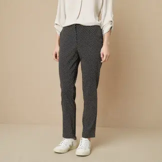 UNIVERSITY CLUB - Pantalón Mujer Viscosa Straight Tiro Alto