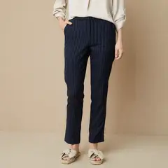 UNIVERSITY CLUB - Pantalón Straight Tiro Alto Mujer