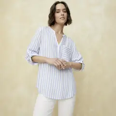 UNIVERSITY CLUB - Blusa Manga Larga Mujer Viscosa Flores