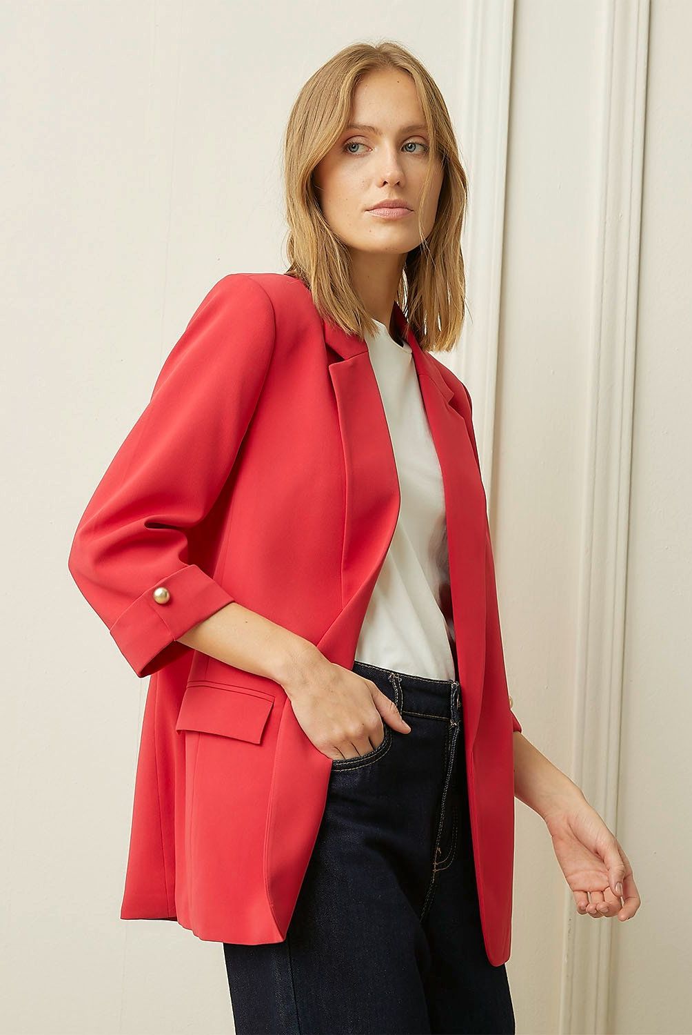 BASEMENT - Blazer Recto Mujer Basement