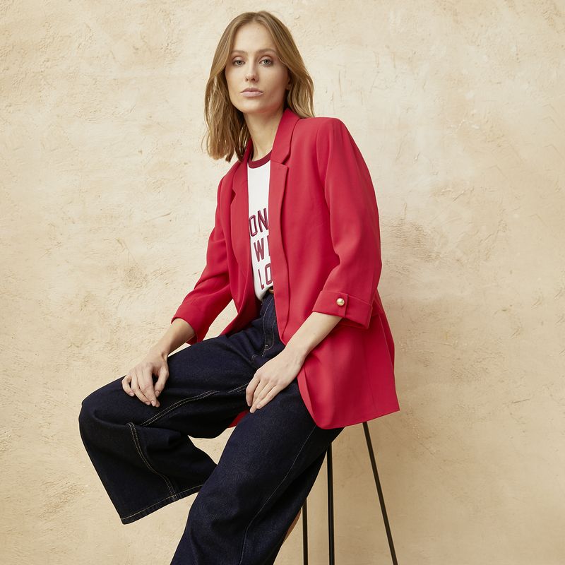 BASEMENT - Blazer Recto Mujer Basement