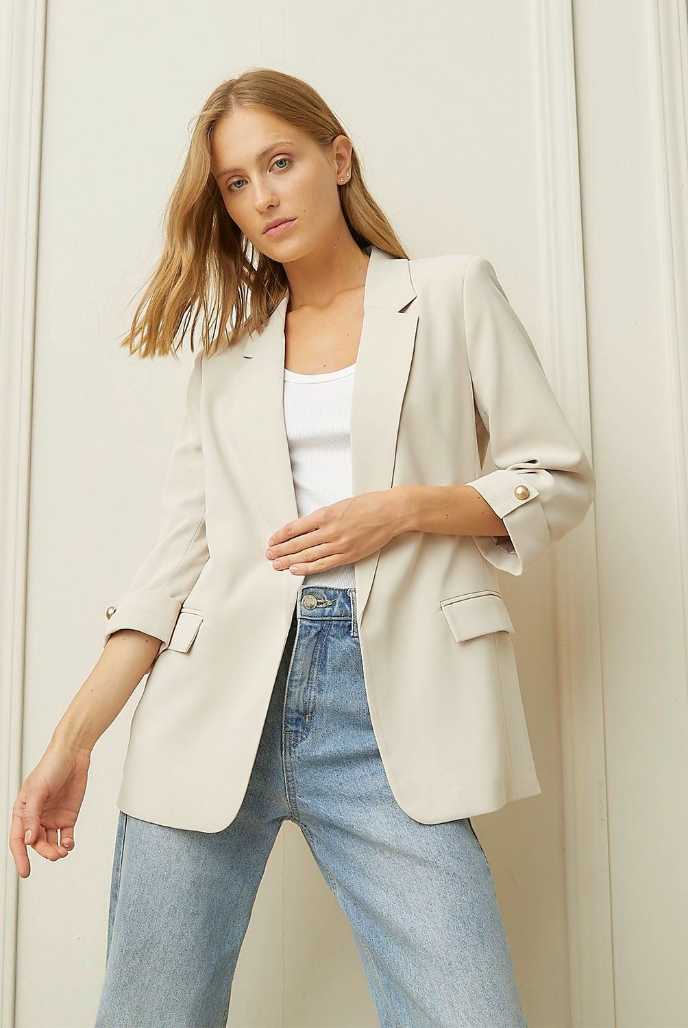 BASEMENT - Blazer Recto Mujer Basement