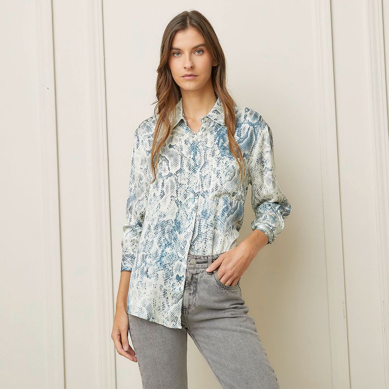 BASEMENT - Blusa Mujer Basement Manga Larga