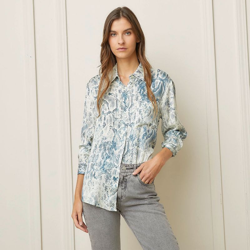 BASEMENT - Blusa Mujer Basement Manga Larga
