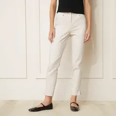 BASEMENT - Pantalón Sastre Slim Fit Tiro Alto Mujer