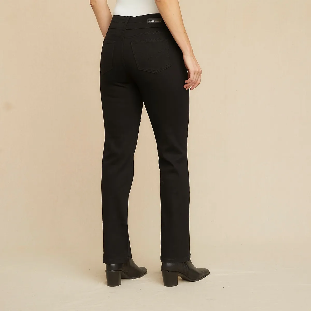 S COCCI - Jeans Straight Tiro Medio Mujer S Cocci