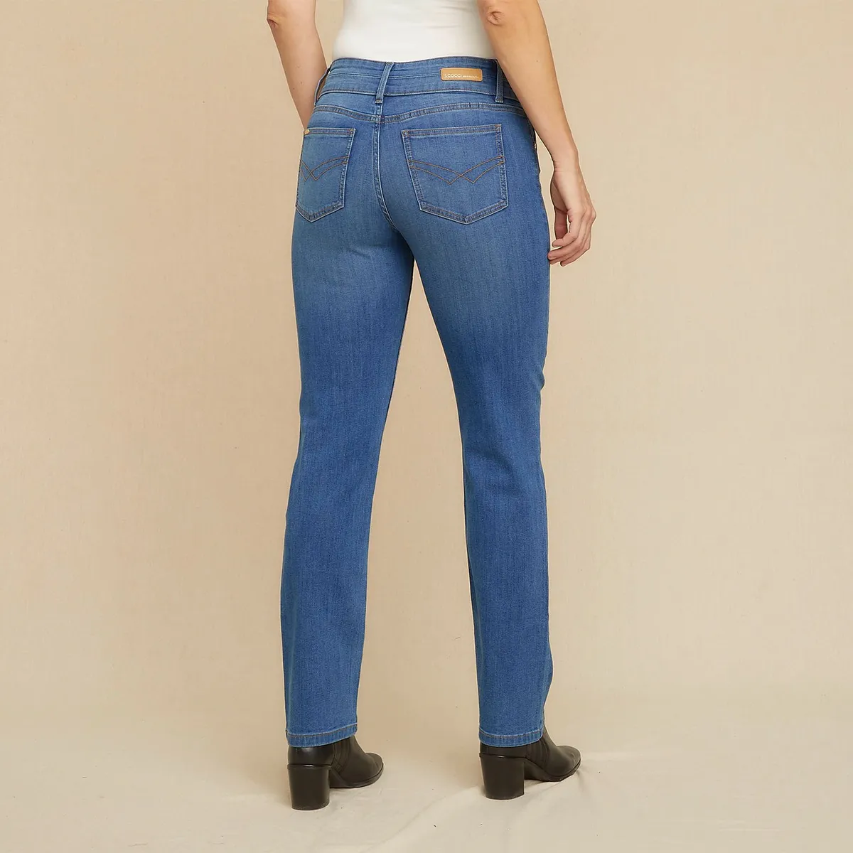 S COCCI - Jeans Straight Tiro Medio Mujer S Cocci