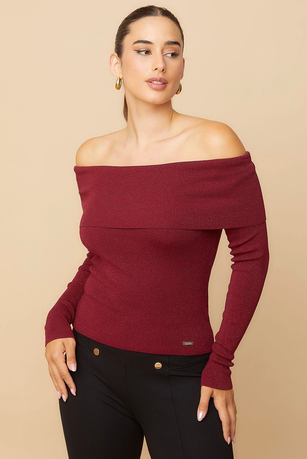 MOSSIMO - Polera Manga Larga Mujer Mossimo