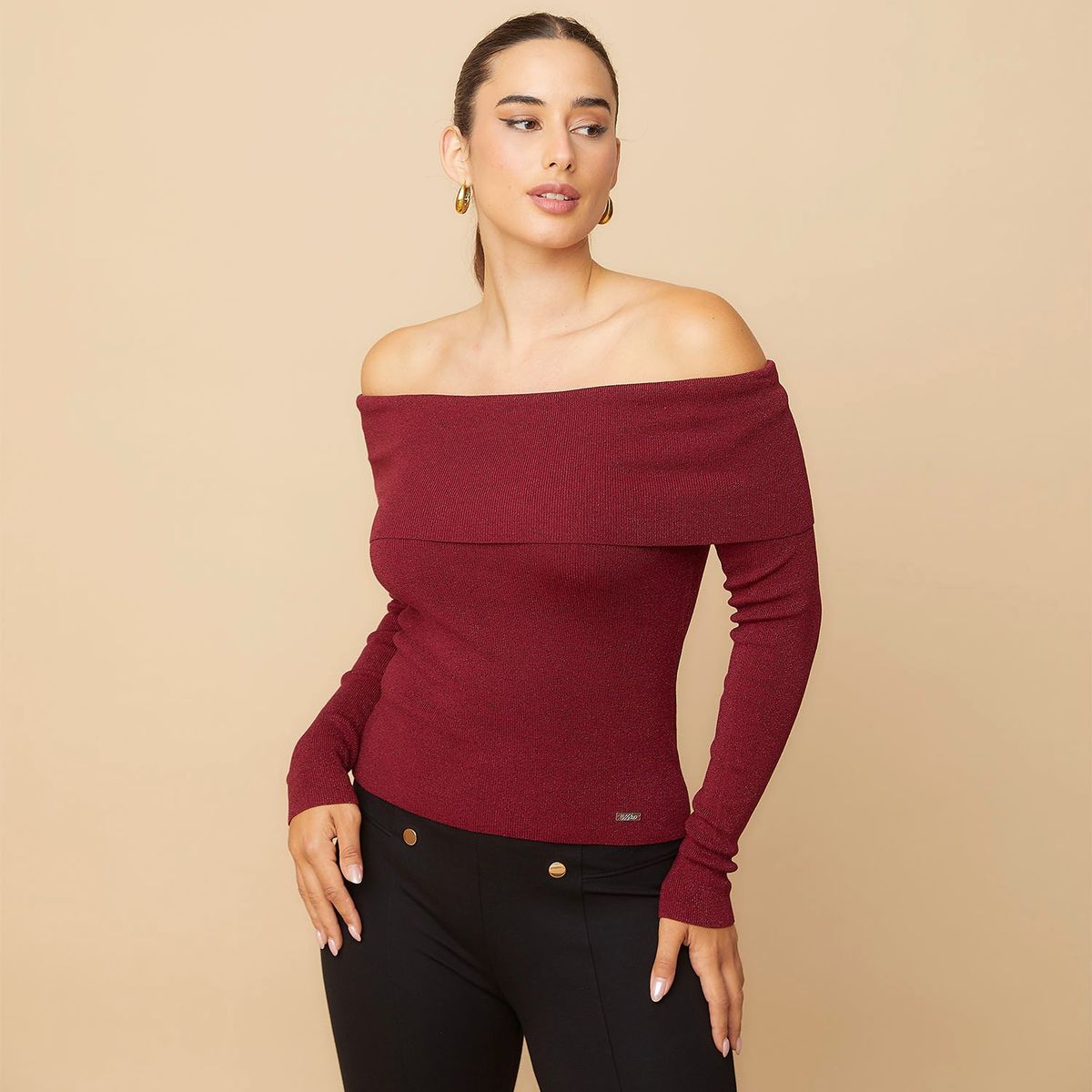 MOSSIMO - Polera Manga Larga Mujer Mossimo