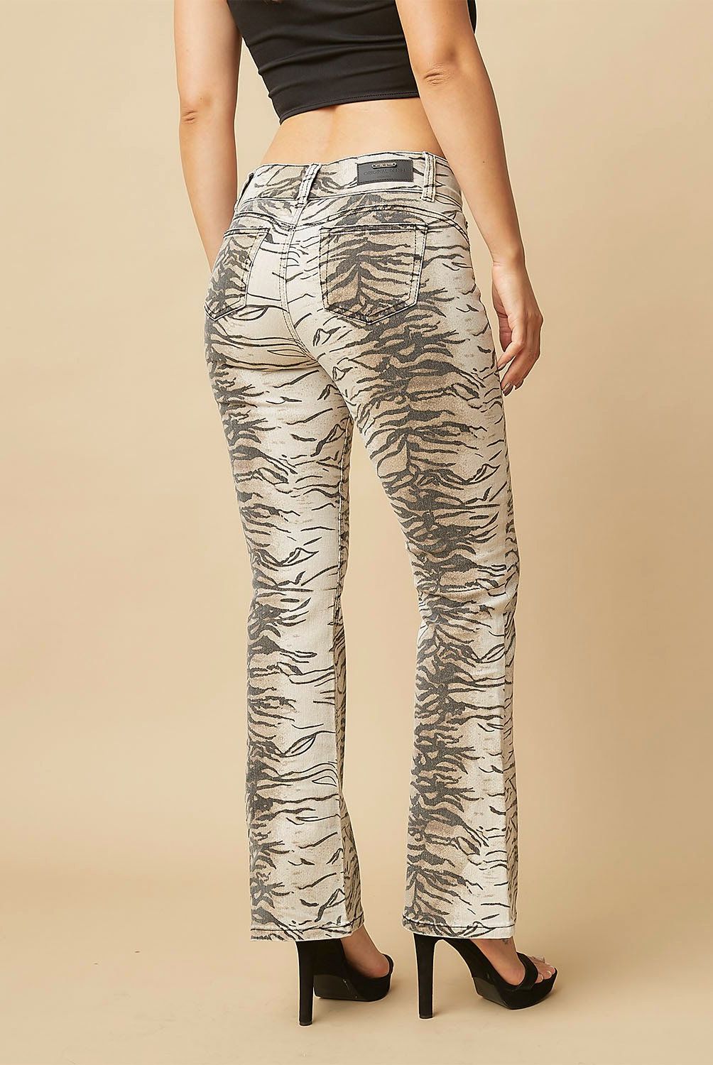 MOSSIMO - Jeans Flare Tiro Medio Mujer Mossimo