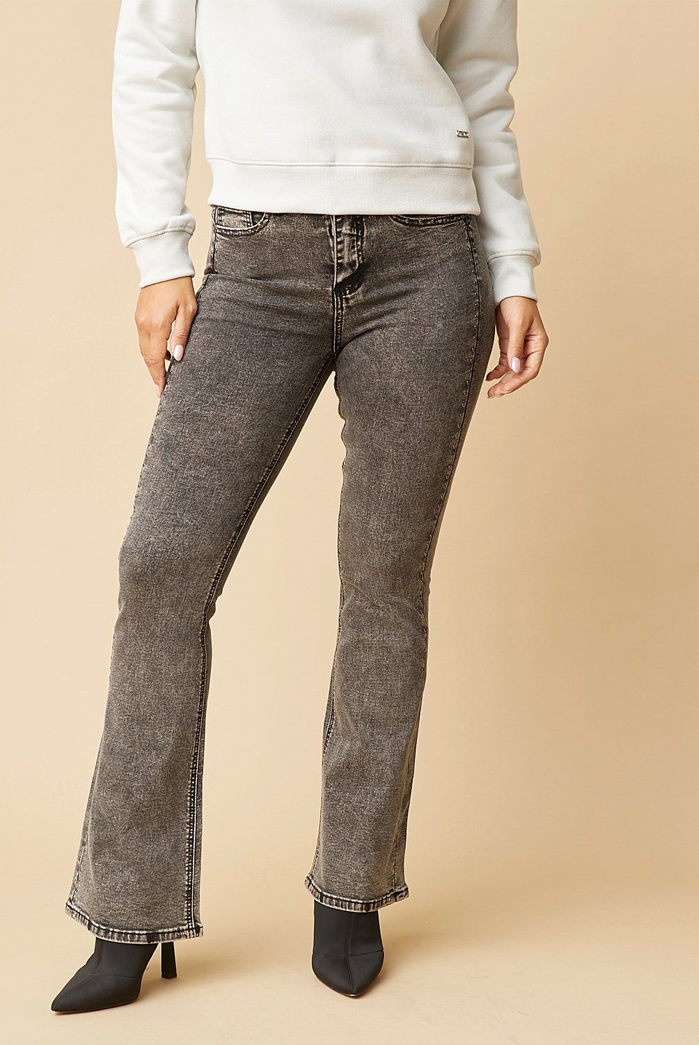 MOSSIMO - Jeans Tiro Medio Mujer Mossimo