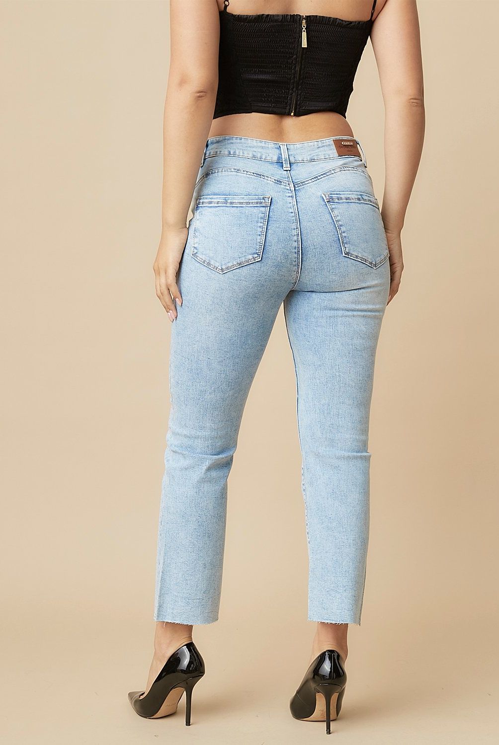 MOSSIMO - Jeans Flare Tiro Medio Mujer Mossimo