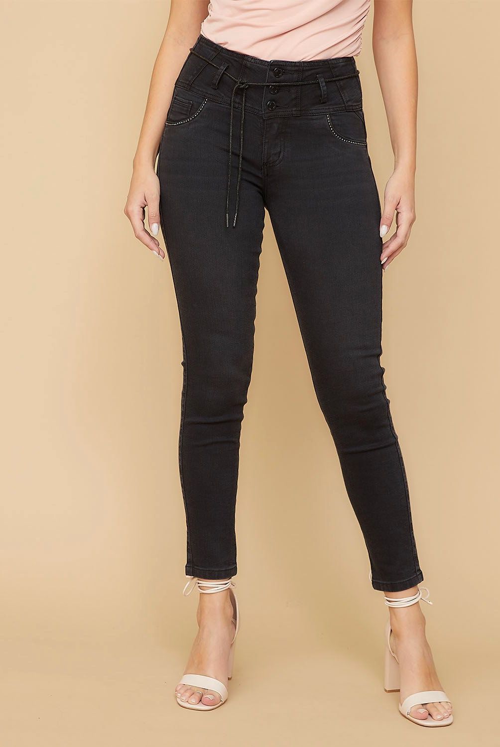 MOSSIMO - Jeans Tiro Medio Mujer Mossimo