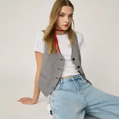 SYBILLA - Blusa Sin Mangas Mujer Estilo Casual