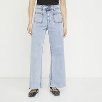 Jeans Flare Tiro Medio Mujer