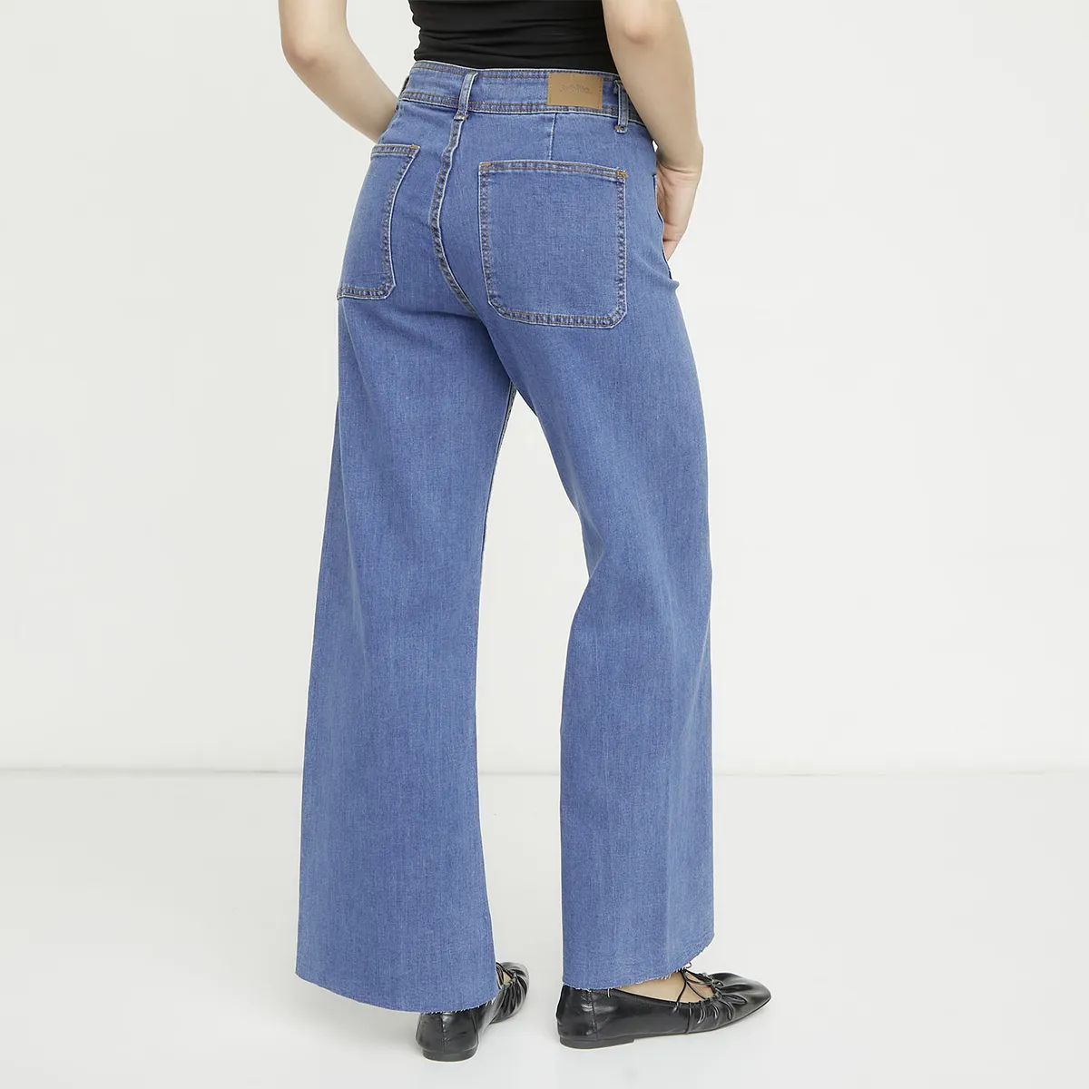 SYBILLA - Jeans Flare Tiro Medio Mujer Sybilla