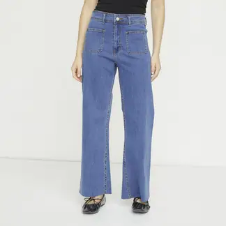 SYBILLA - Jeans Flare Tiro Medio Mujer