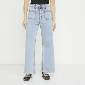 SYBILLA - Jeans Flare Tiro Medio Mujer
