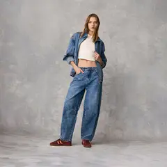 SYBILLA - Jeans Wide Leg Casual Mujer Algodón