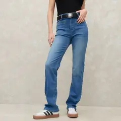 SYBILLA - Jeans Straight Tiro Alto Mujer