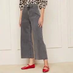 BASEMENT - Jeans Culotte Tiro Medio Mujer