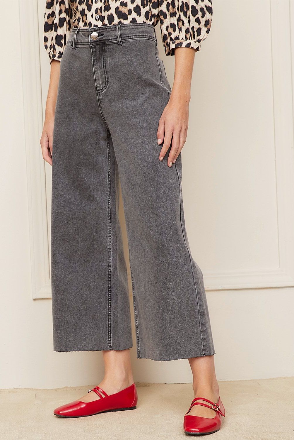 BASEMENT - Jeans Culotte Tiro Medio Mujer Basement
