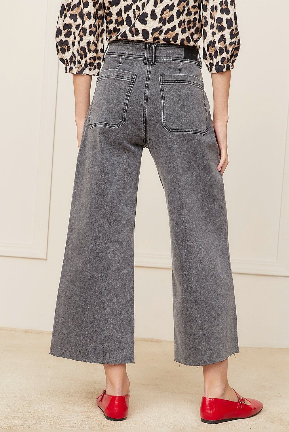 BASEMENT - Jeans Culotte Tiro Medio Mujer Basement