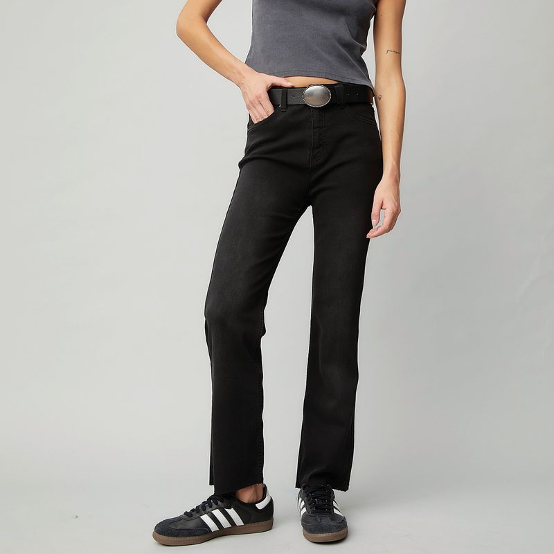 AMERICANINO - Jeans Crop Flare Tiro Alto Mujer Americanino