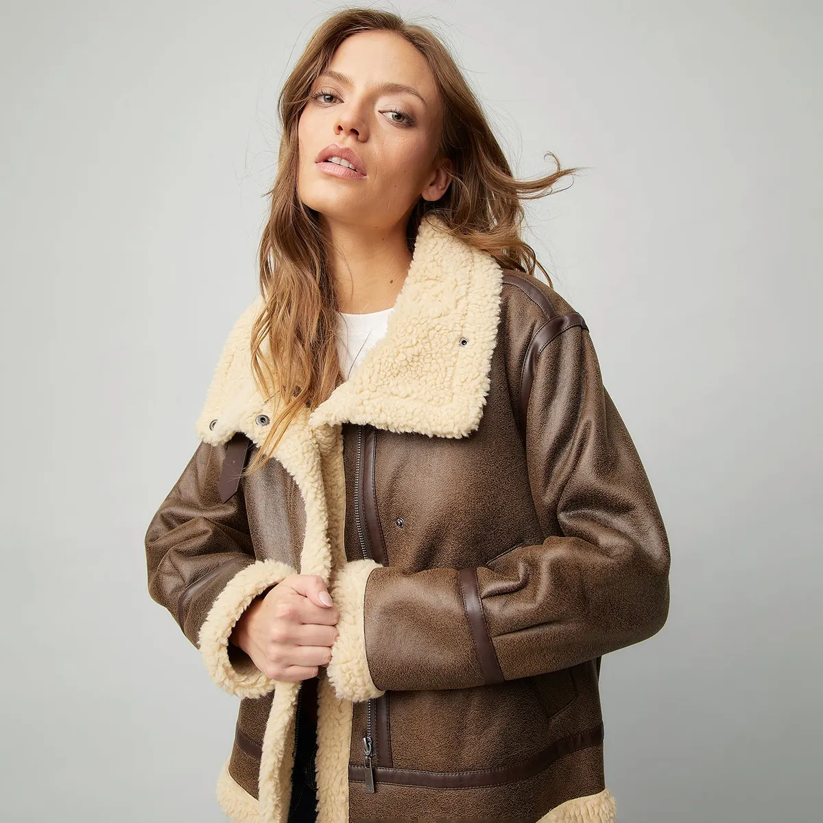 AMERICANINO - Chaqueta Aviadora Americanino Mujer Diseño Liso Manga Larga