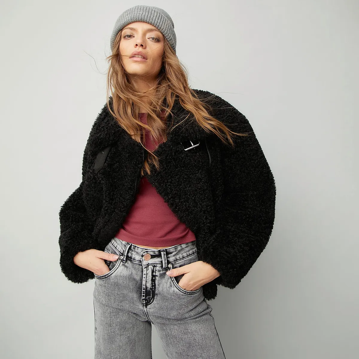 AMERICANINO - Chaqueta Aviadora Americanino Mujer Manga Larga Cierre Metalico