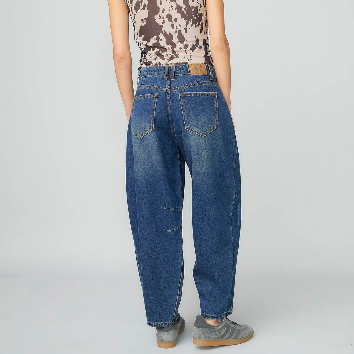 AMERICANINO - Jeans Americanino Baggy Tiro Alto Mujer Algodón
