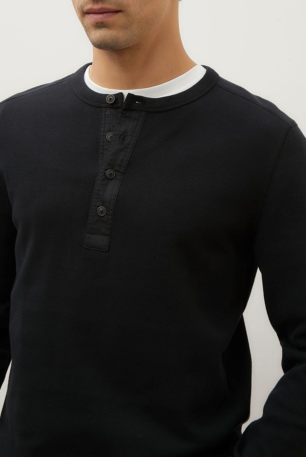 WOLF&HANK - Sweater Henley Algodón Wolf&Hank Hombre Manga Larga