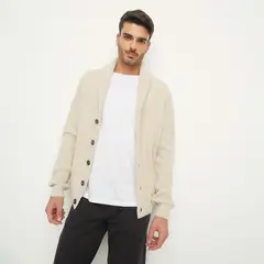 BASEMENT - Cardigan Manga Larga Hombre