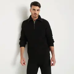 BASEMENT - Sweater Medio Cierre Hombre