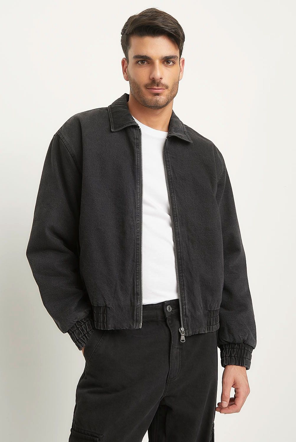 BASEMENT - Chaqueta Denim Basement Algodón Hombre Manga Larga