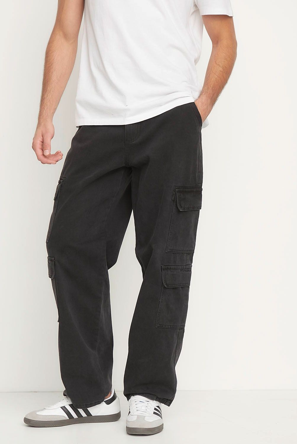 BASEMENT - Jeans Cargo 5 Bolsillos Algodón Hombre Basement