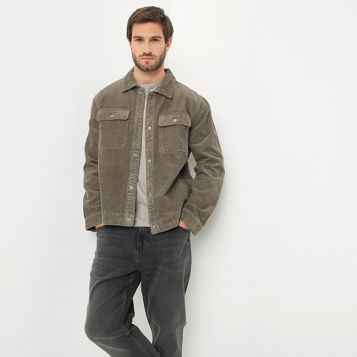 BASEMENT - Chaqueta Cotelé Hombre Basement