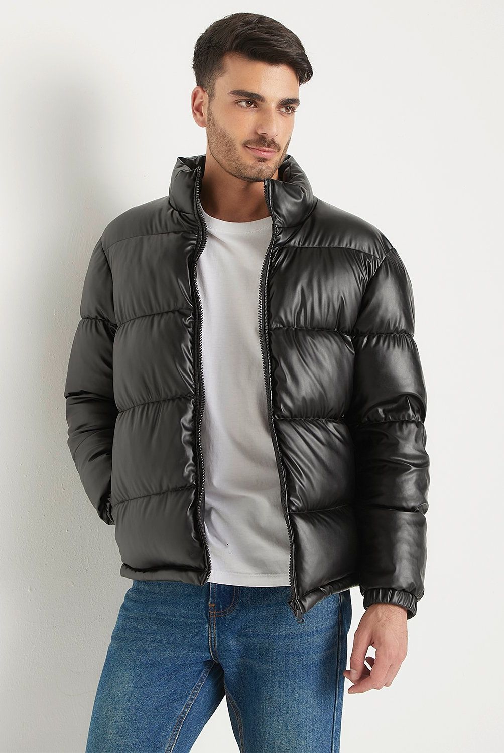 BASEMENT - Parka Puffa Pu Basement Hombre Manga Larga