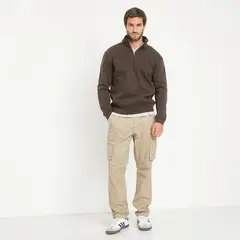BASEMENT - Jeans Cargo Slim Hombre