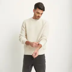 BASEMENT - Sweater Manga Larga Algodón Hombre Cuello Redondo