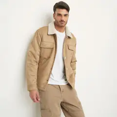 BASEMENT - Chaqueta Suede Hombre