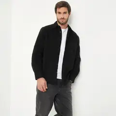 BASEMENT - Camisa Manga Larga Relaxed Fit Hombre
