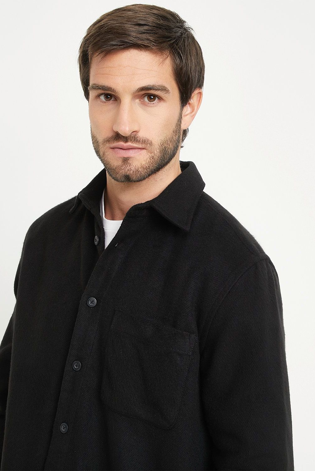 BASEMENT - Camisa Manga Larga Relaxed Fit Hombre Basement