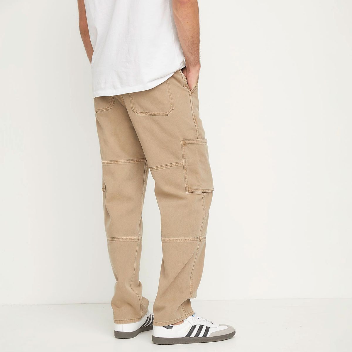 BASEMENT - Jeans Cargo Basement 5 Bolsillos Algodón Hombre