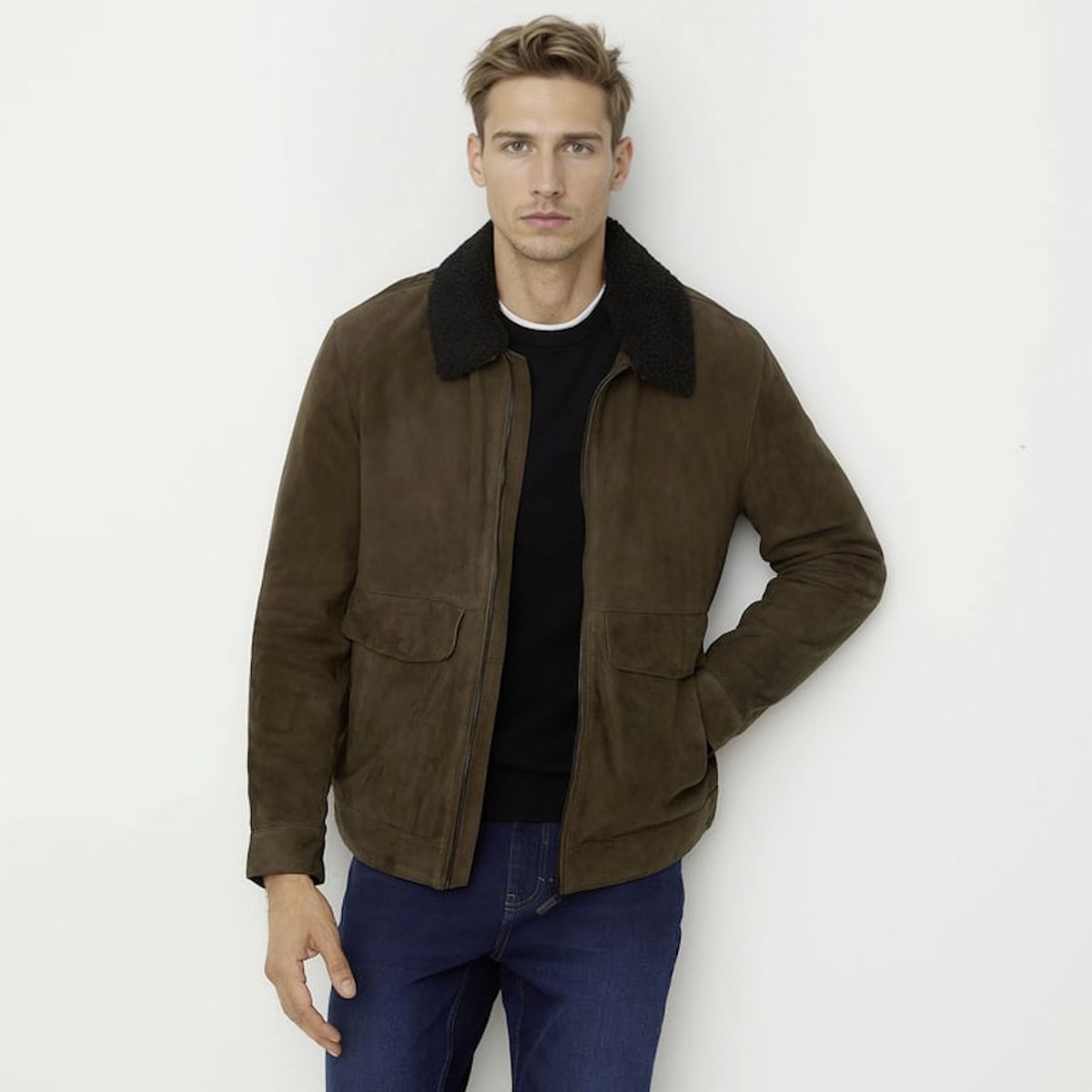 WOLF&HANK - Chaquetas Cuero Hombre Wolf&Hank