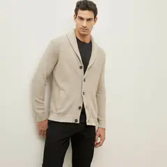 WOLF&HANK - Cárdigan Manga Larga Algodón Casual Hombre