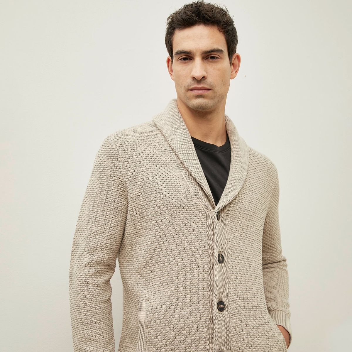 WOLF&HANK - Cárdigan Manga Larga Algodón Wolf&Hank Casual Hombre
